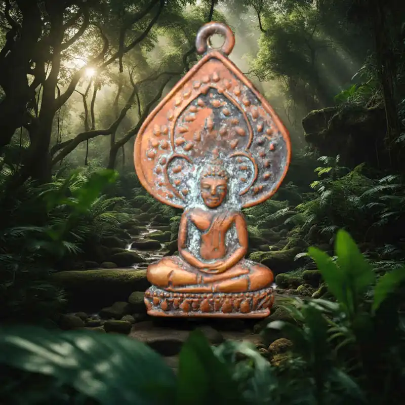 Rian Pim Phrok Boddhi – Medal blessed by Kruba Boonchum (Wat Santi Wanaram, Chiang Saen)