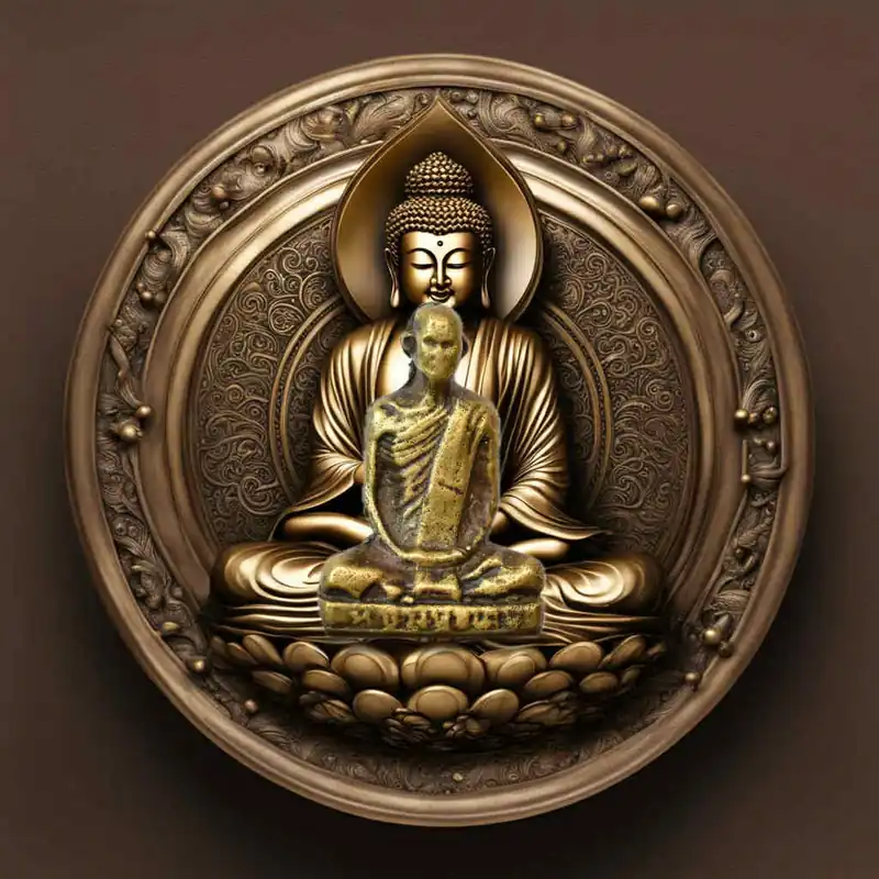 Ancient Roop Lor amulet of Venerable Luang Phor Doem (Wat Nongpo, 1860–1951)