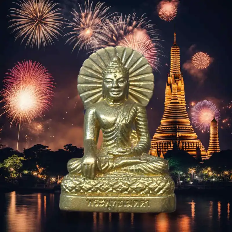 Ancient amulet Phra Phutta Métta – Wat Ban Thanon Hak (1957)