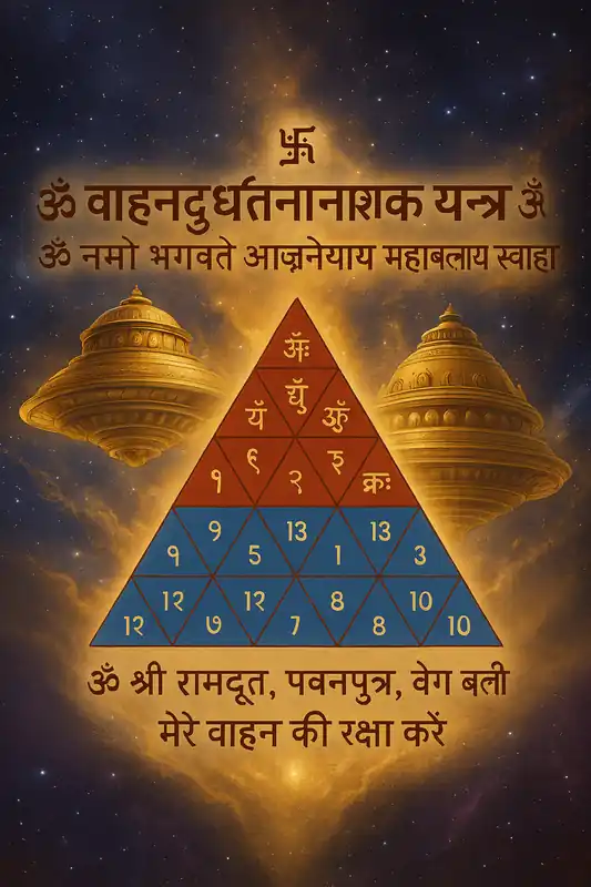 Vehicle Protection Yantra Sticker – Vahan Durghatana Nashak Yantra