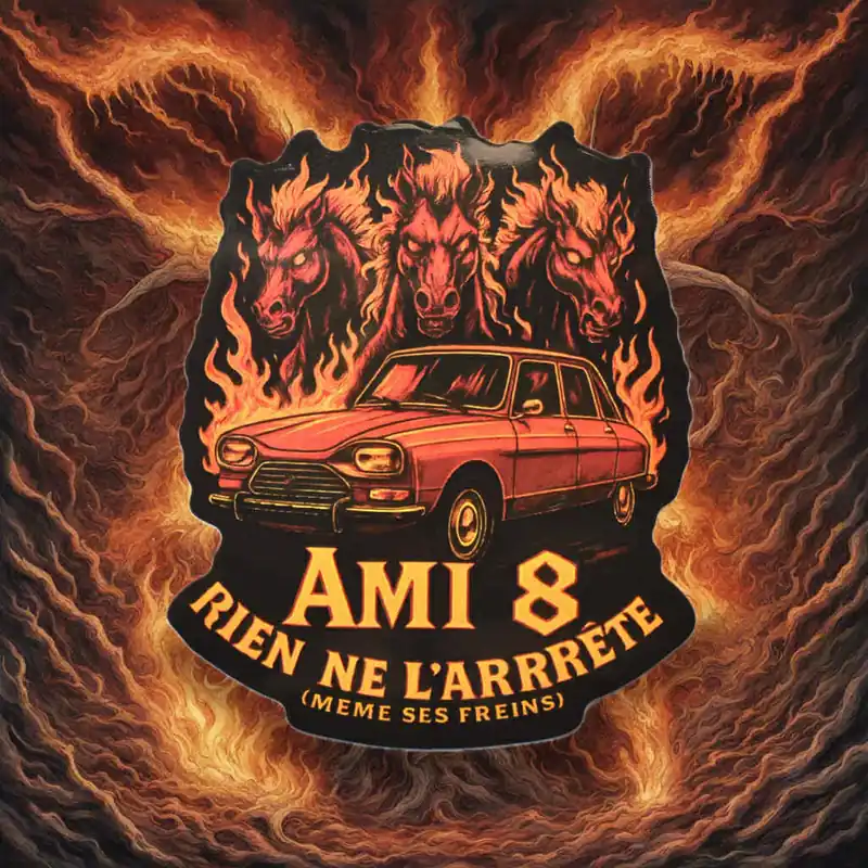 Citroën Ami 8 Sticker – Nothing stops it (even its brakes)