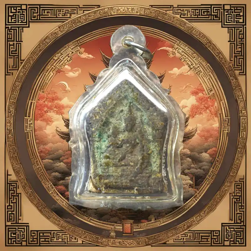 Ancient Khmer style Phra Khunpen amulet – Luang Phor Tiang (Wat Phra Phutthabat Khao Kadong, Buriram, circa 1990)