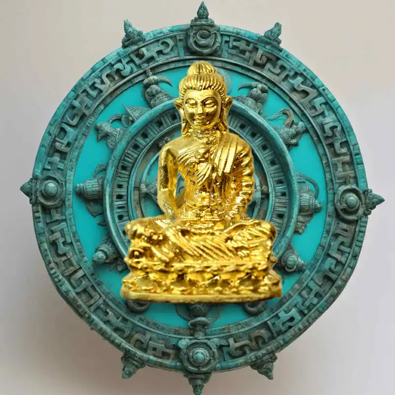 Precious golden amulet Phra Kling Visakha Buccha – Luang Phor Khon (1992, Wat Chaiyaphruek Mala Ratchaworawihan)