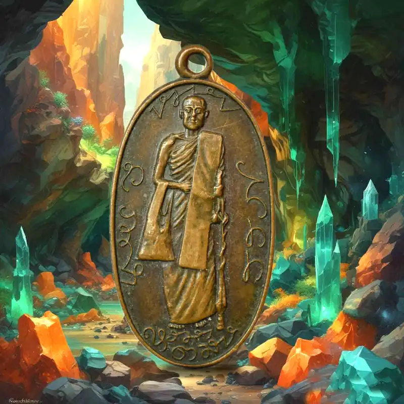 Ancient 1981 Medal of the Most Venerable Luang Phor Phrasit (Phra Ajarn Paseut) – Wat Pho Si (Khon Kaen)
