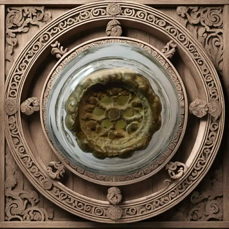 Antique Dharmachakra Amulet – Six-spoke Dharma Wheel (200 years old)