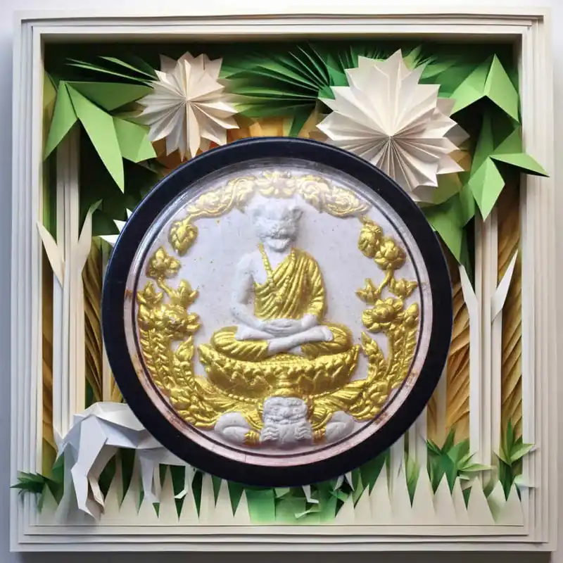 🐅 Large amulet of the tiger god Chao Po Suea (with Jatukham Rammathep on the back) – Wat Krathum Suea Pla, 2007