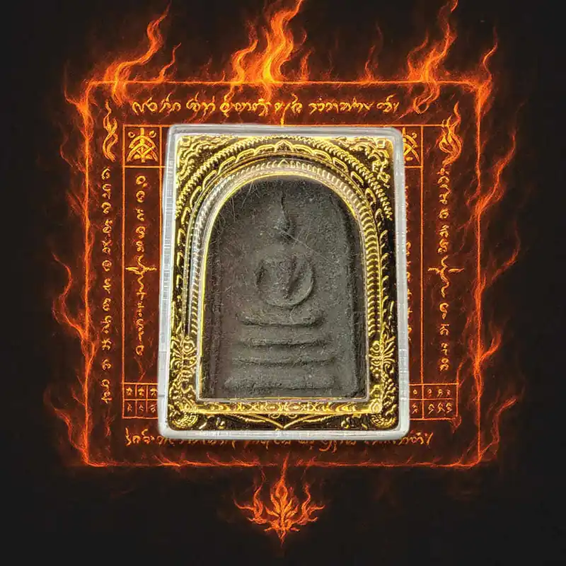 Phra Somdej amulet consecrated in 1977 by Luang Phor Khao Analayo – Wat Tham Klong Phen (Udon Thani)