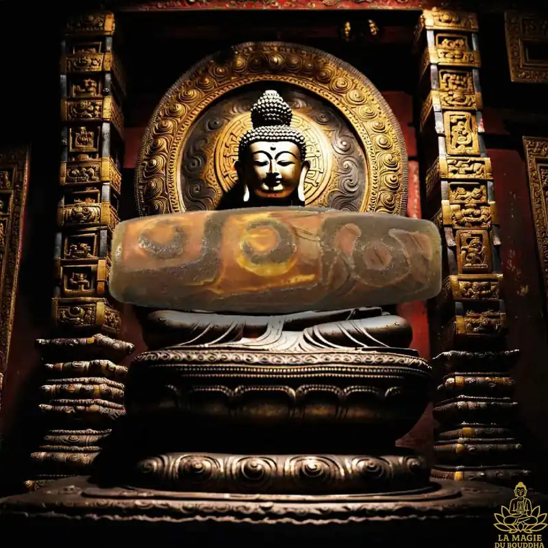 Tibetan Nine-Eyed Dzi Sacred Bead – Talisman of Prosperity and Spiritual Power
