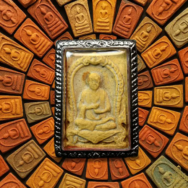 Ancient amulet of Phra Puthajarn Toh – Wat Mai Amatarot (Bangkok), blessed in 1974
