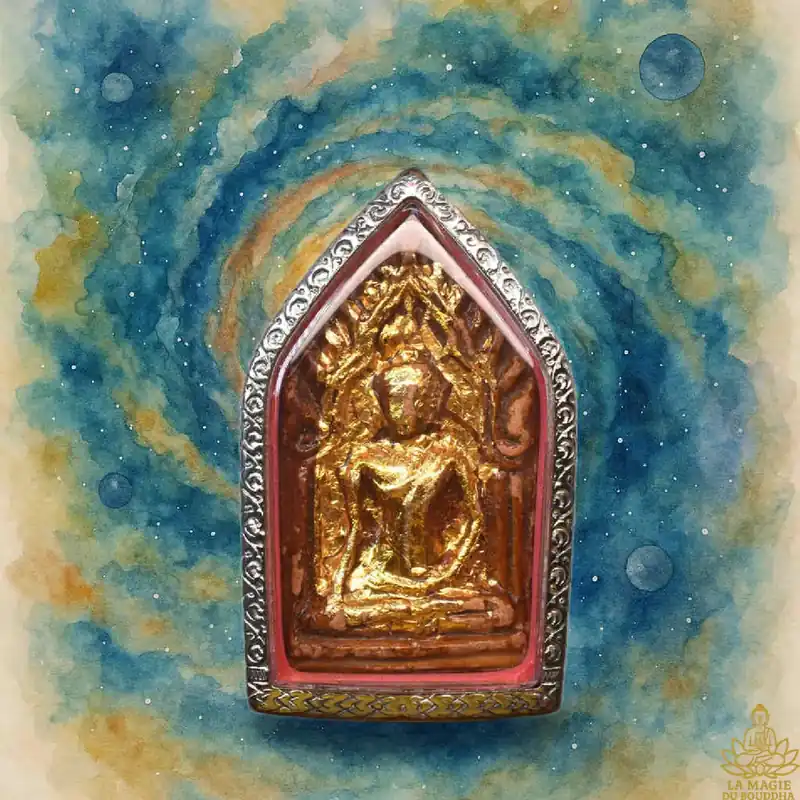 Phra Khunpen in gilded terracotta – Very Venerable Luang Phor Suwang of Wat Prai Pathanna.