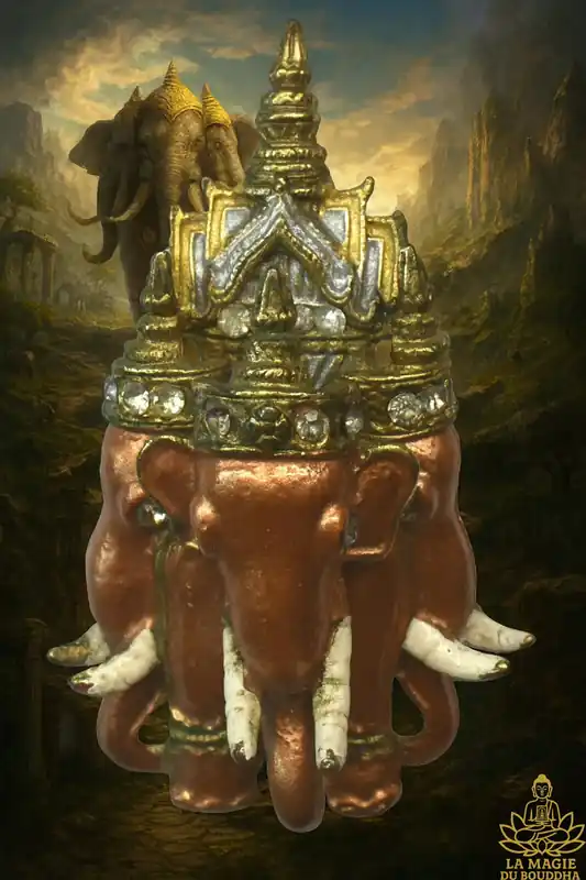 Sacred Brooch of the Three-Headed Elephant Airavata – Luang Phor Taweesak