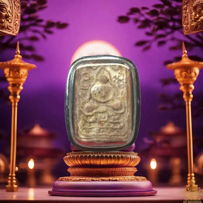 Ancient amulet Phra Somdej Saiyid – Luang Por Khan Inthapanyo (Wat Nok Krachap, Ayutthaya)