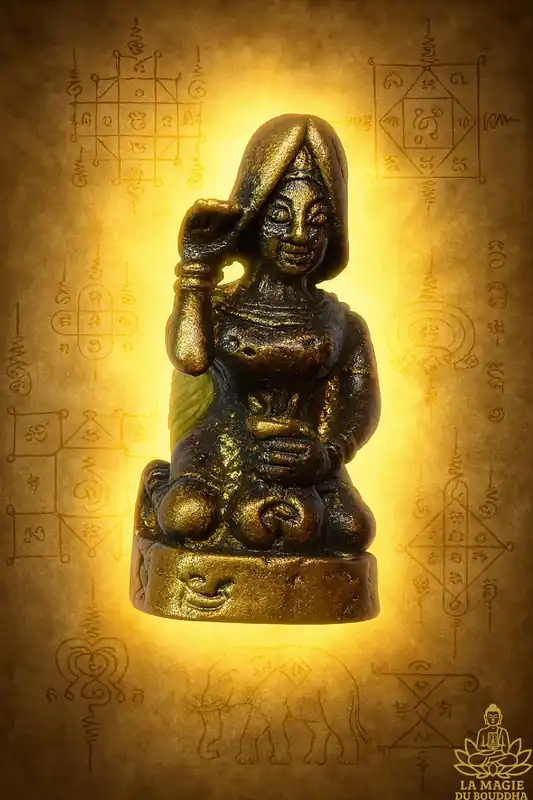 Mae Nang Kwak Palat Kick Amulet – Luang Phor Suwang from Wat Prai Patanna