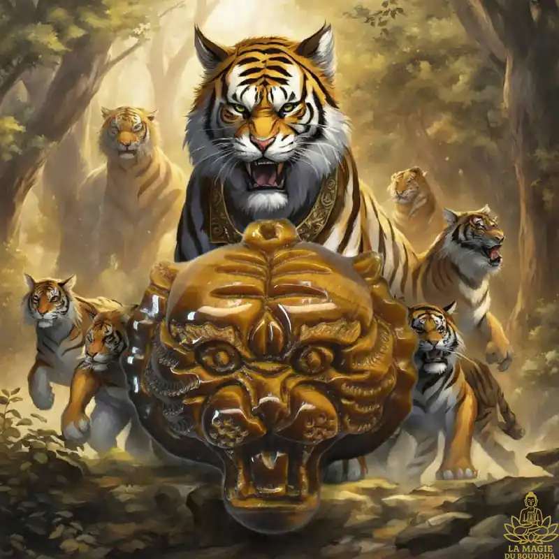 🐯 Tiger Eye Tiger Head Pendant 🐯