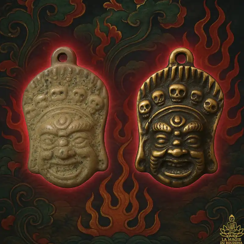 🔥 Mahakala Thogchag Tibetan protective amulets (brass – new or patinated version)
