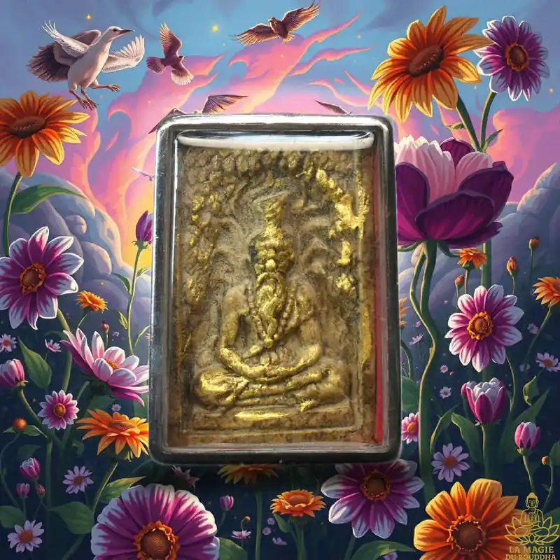 Lersi amulet dedicated to Wat Phra That Nong Bua (Ubon Ratchathani)