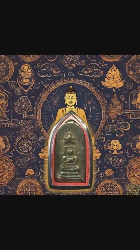 Alchemical amulet Phra Somdej and Phra Pidta – Wat Huay Jorakei (Nakhon Pathom)