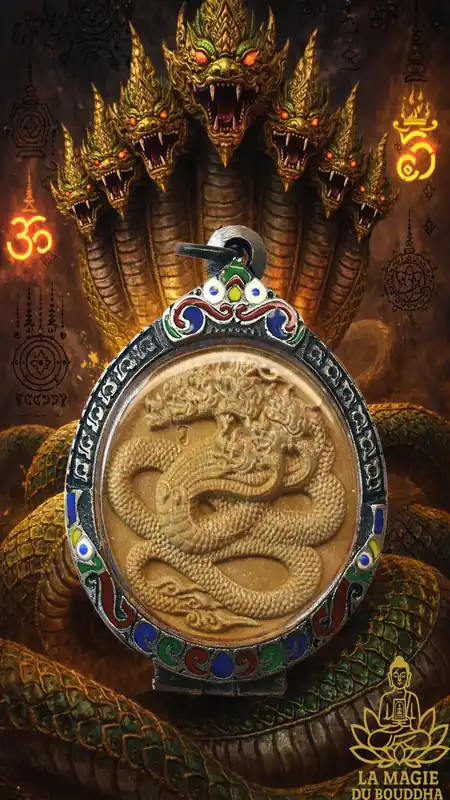🐉 King of Nagas Amulet - Venerable Luang Phor Watchara of Wat Tham Faed