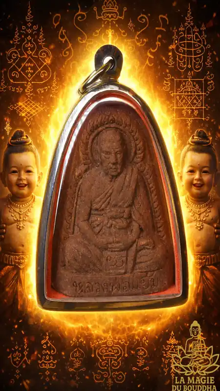 Roop Lor amulet (first edition) from the very venerable Phra Ajarn Yem of Wat Sam Ngam
