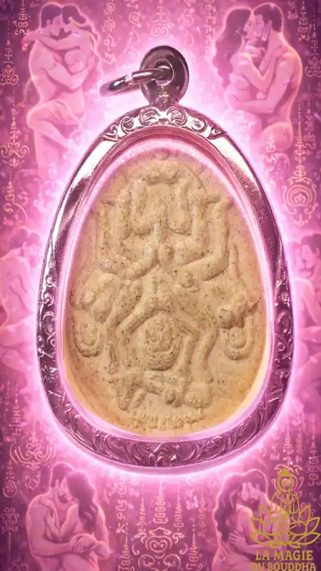 Lanna Phra Chao Samhan amulet of charm and fortune - Venerable Kruba Tak of Wat Ban Na Nong