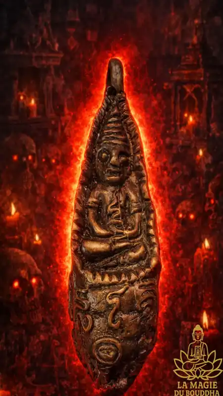 💀 Large Phra Ngang in solid bronze, handcrafted ritual object