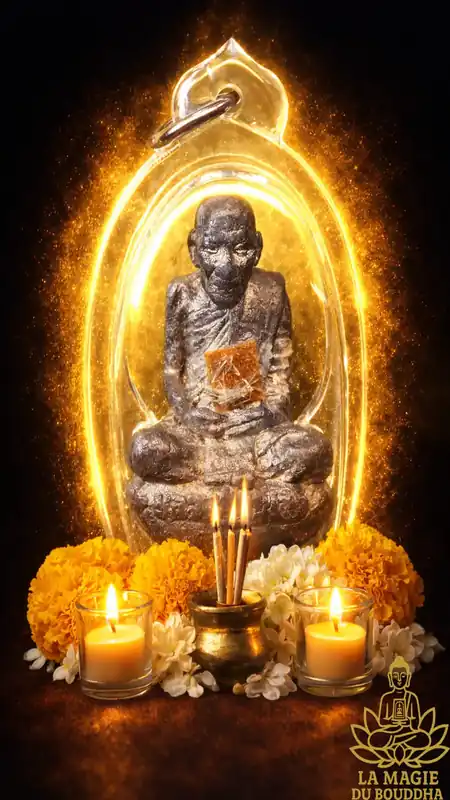 🌟 Roop Lor Portrait Amulet (1st Edition) - Very Venerable Luang Phor Kallong of Wat Khao Lem