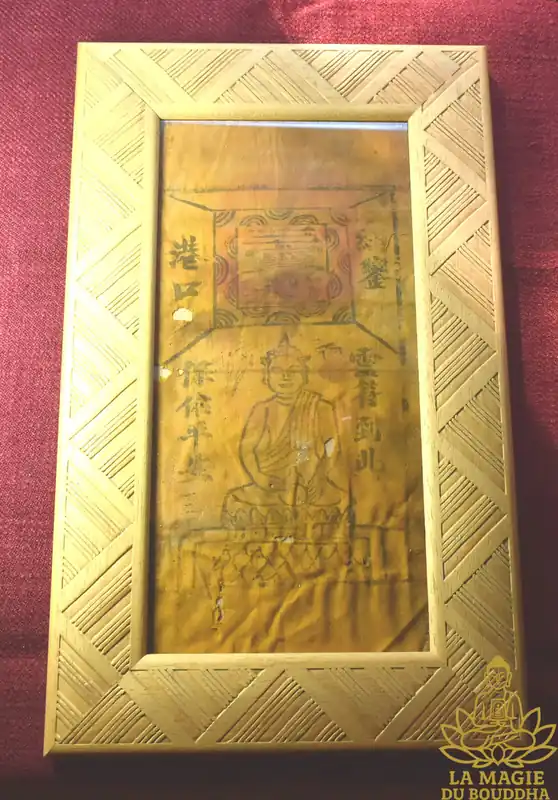 Pa Yant Sino Thai Buddha Protector Talisman Ancient Chinese Domestic