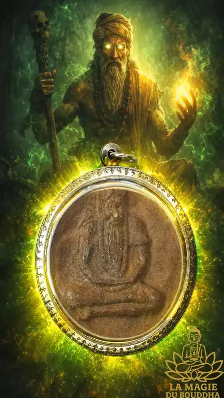 Large Lersi amulet - Very Venerable Luang Phor Kui of Wat Satakian
