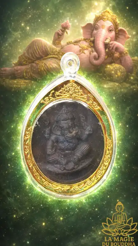 Black Phra Pikanet amulet - Utthayan Phra Phikanet