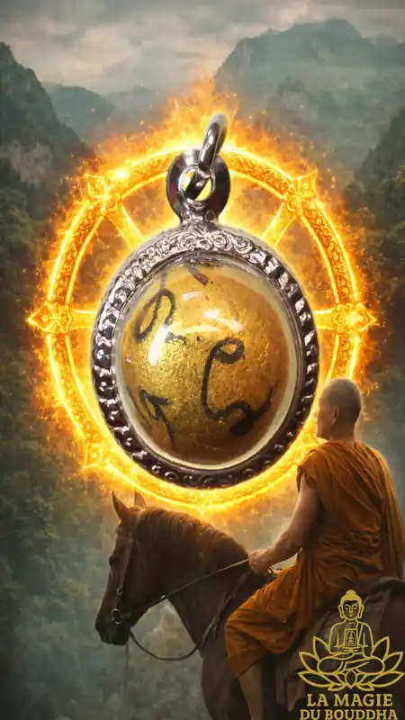 Sacred Marble Look Aum Thong - Phra Kruba Neuarchai Kosito