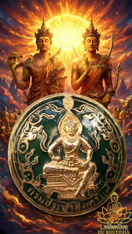 Ancient Thai Badge of the Department of Public Welfare Krom Pracha Song Khro
