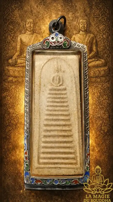 Rare and precious 16-tier Phra Somdej Tat Thong amulets blessed in 1972 at Wat King Keaw