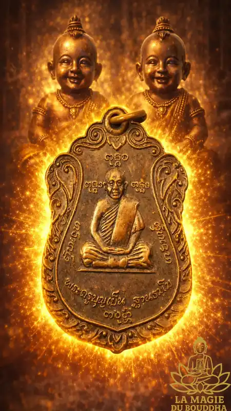 Old Amulet of Luang Phor Phra Pasit (Phrakru Boonyen) - Wat Chao Phrom Maharat