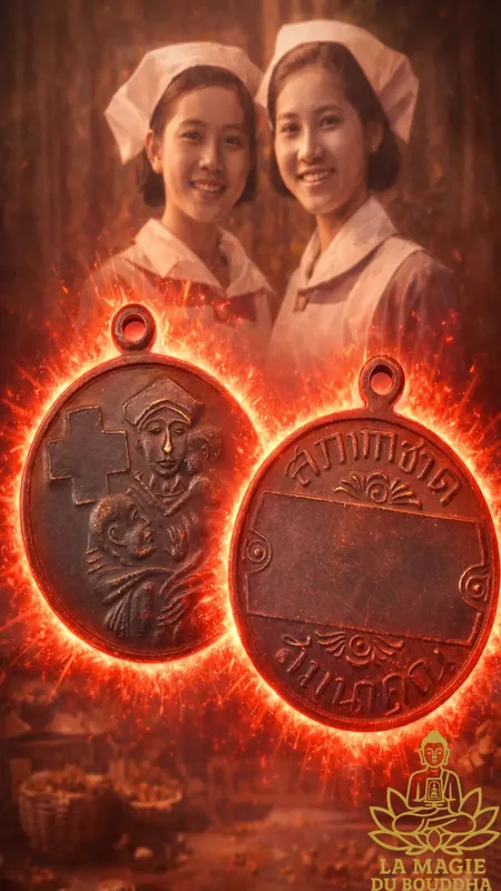 Vintage Siamese Red Cross Third Class bronze medal (1950s / 1960s)