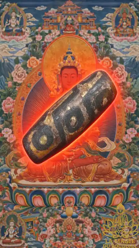 Ancient Tibetan Sacred Nine-Eyed Dzi Bead