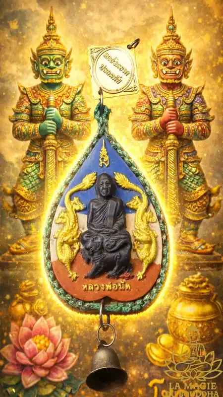 Tao Wessuwan Grand Protective Talisman for Automobiles - Venerable Luang Phor Nat of Wat Nong Tatham