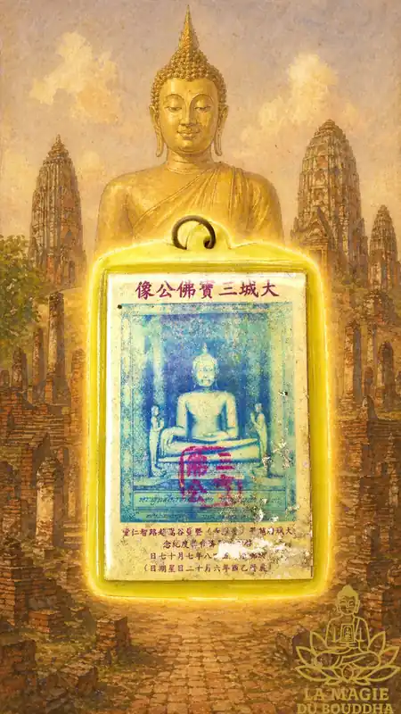 Rare antique amulet (1957) Buddha image Luang Pho To of Wat Phanang Choeun
