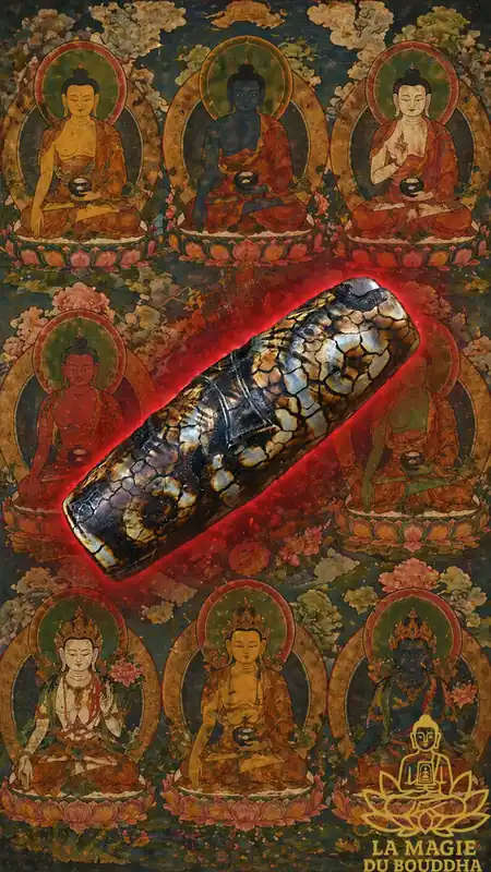 Ancient Tibetan Sacred Nine-Eyed Dzi Bead