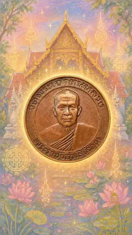 Fortune token of the Venerable Phra Ratcha Weesuthi Soporn of Wat Phra Jao Ton Luang