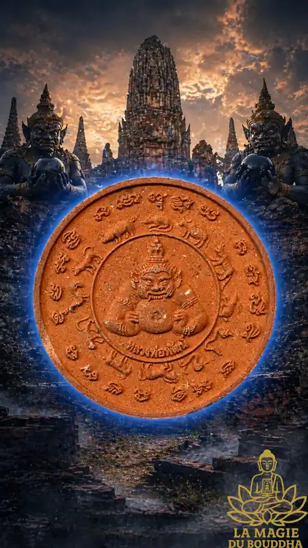 Phra Rahu Amulet - Venerable Luang Phor Phat of Wat Woranayok Rangsan