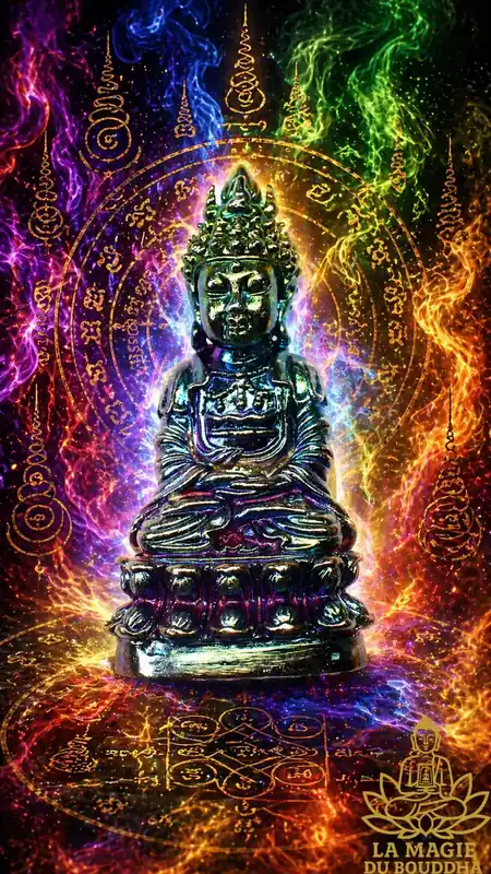 Powerful Amulet Phra Kling Mahayant Emperor in Lek Lai Pleak Malengsap by the Venerable Ajarn Morm Niranam Traiphum