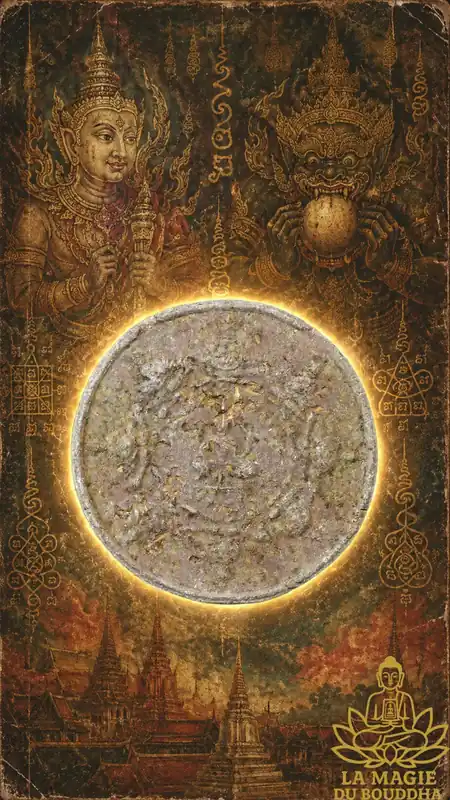 Ancient Jatukham Rammathep Amulet (1987) - Venerable Ajarn Khunpan
