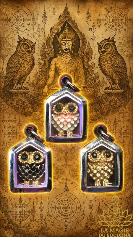Nok Hou Sacred Owl Amulets - Venerable Phra Ajarn Song