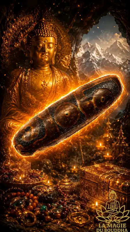 Ancient Tibetan Nine-Eyed Dzi Sacred Pearl