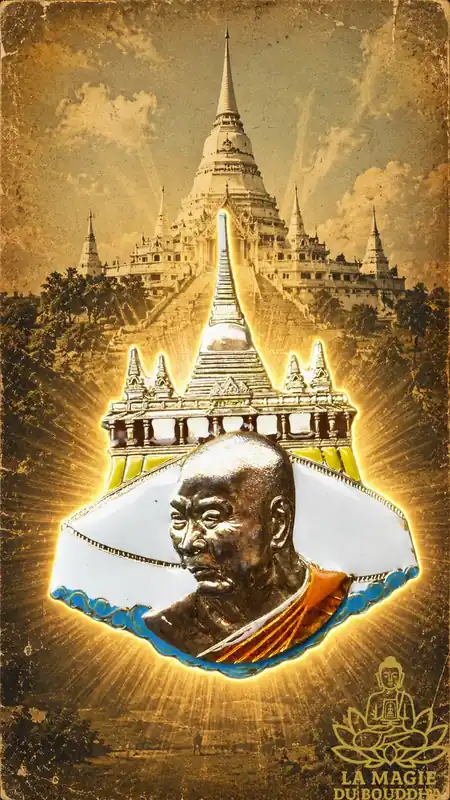 Sacred brooch by the Most Venerable Somdej Phra Puthacharn Kiaw Upaseno of Wat Saket