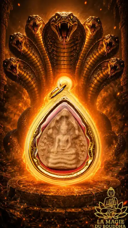 Small Phra Naphok amulet (first edition) - Wat Phra That Chom Mon