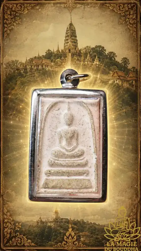 Phra Somdej Amulet with Luang Phor Sud Relics Consecrated by Phra Ajarn Payon in 1990