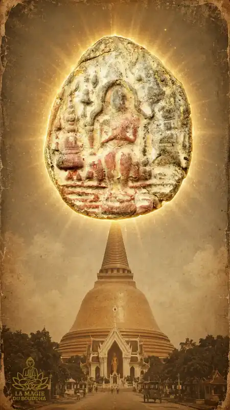 Ancient votive tablet of Maitreya Buddha discovered near Phra Pathom Chedi