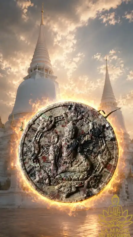 Jatukham Rammathep Fortune Amulet Made from Shredded Banknotes - Wat Phra Mahathat