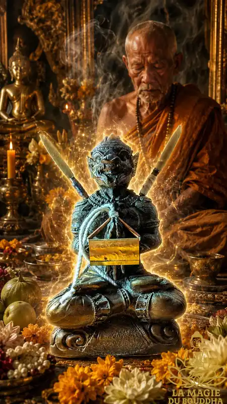 Hanuman Warrior Statue - Most Venerable Luang Phor Kliang of Wat Noen Sutthawat